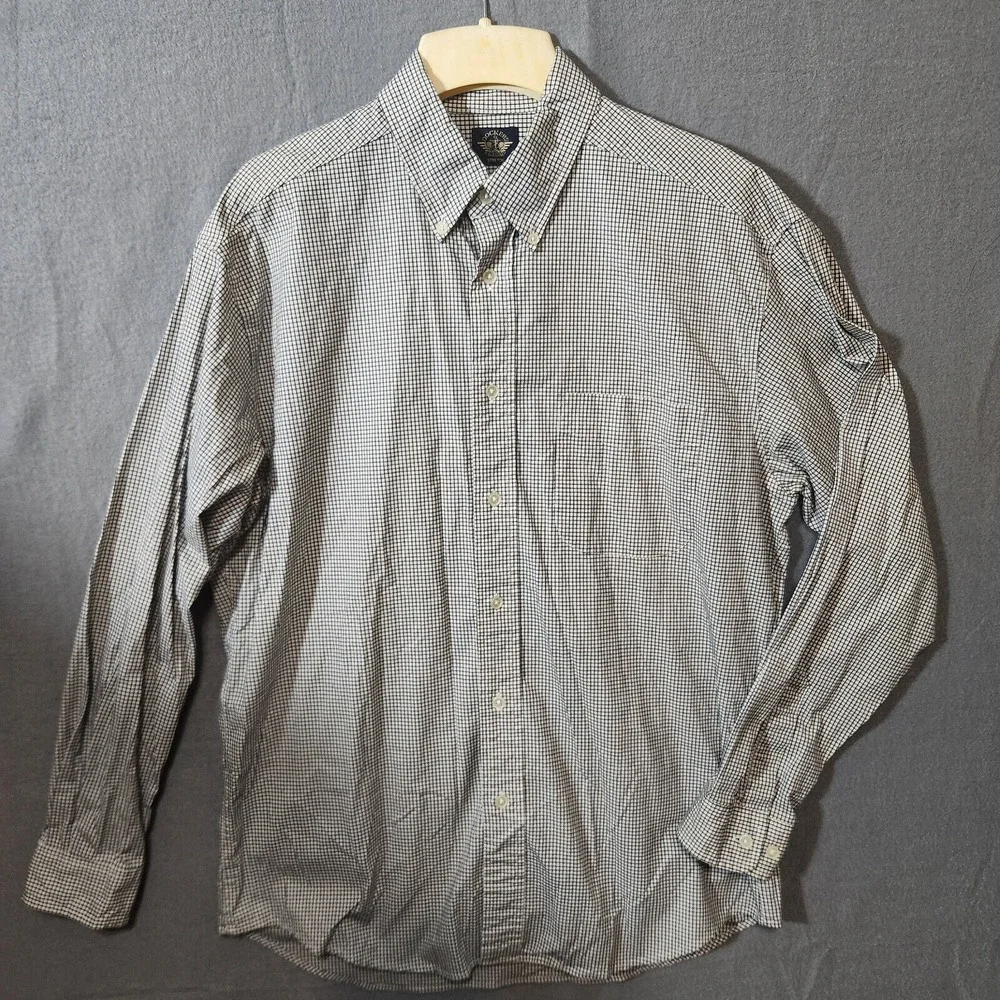 Dockers Mens Stretch‎ Checkered Long Sleeve Button Up Shirt Size Medium